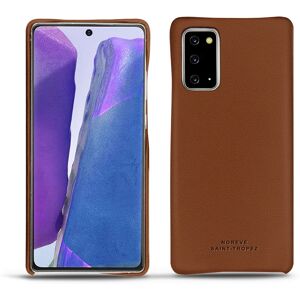 Noreve Coque cuir Samsung Galaxy Note20 Évolution Marron PU