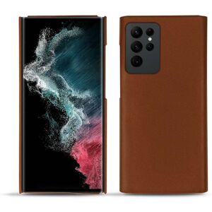 Noreve Coque cuir Samsung Galaxy S22 Ultra Perpétuelle Marron