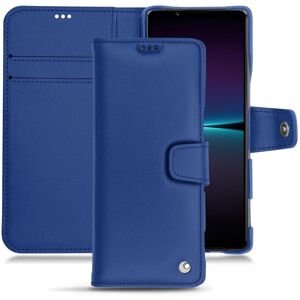 Noreve Housse cuir Sony Xperia 1 IV Perpétuelle Bleu océan