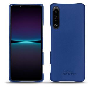 Noreve Coque cuir Sony Xperia 1 IV Évolution Bleu Océan PU