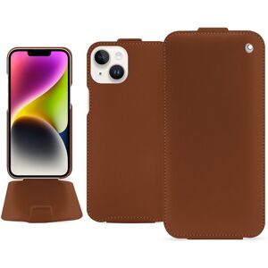 Noreve Housse cuir Apple iPhone 15 Plus Perpétuelle Marron