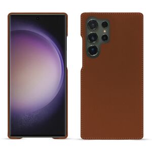 Noreve Coque cuir Samsung Galaxy S24 Ultra Perpétuelle Marron