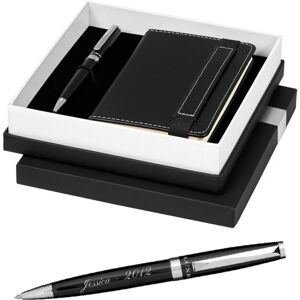 Ocadeau Coffret bloc note et stylo Luxe gravé