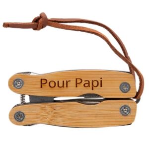 Ocadeau Mini pince bois gravée