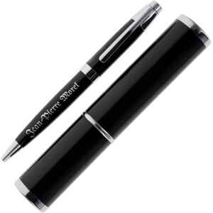 Ocadeau Tube stylo bille touch noir gravé