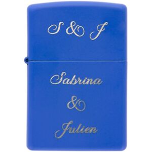 Ocadeau Briquet zippo bleu gravé