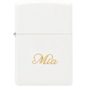 Ocadeau Briquet Zippo blanc gravé