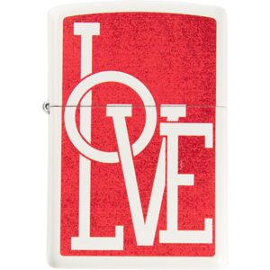 Ocadeau Briquet Zippo love rouge gravé