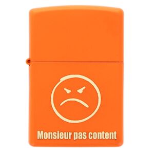 Ocadeau Briquet Zippo orange gravé