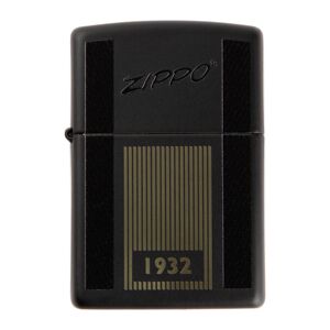 Ocadeau Briquet Zippo black mat 1932 gravé