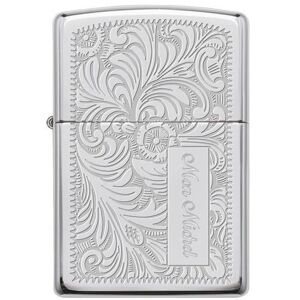 Ocadeau Briquet Zippo venitian argenté