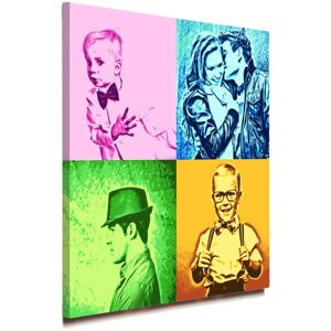 Ocadeau Tableau pop art 4 photos