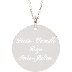 Ocadeau Collier rond argent collection