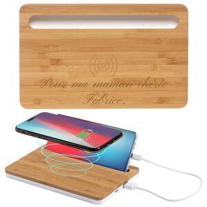 Ocadeau Support smartphone chargeur gravé