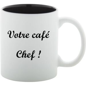 Ocadeau Mug texte grave blanc et noir