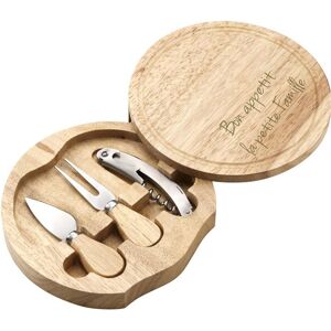 Ocadeau Set couteaux fromage gravé