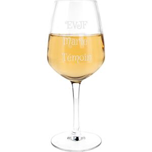 Ocadeau Verre à vin blanc gravé