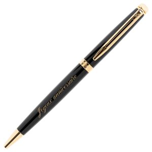 Ocadeau Stylo Waterman Hemisphere Bille noir dore