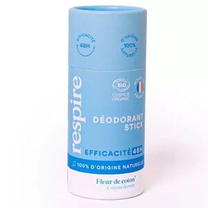 Respire DEODORANT RESPIRE Déodorant Stick Fleur de coton 50 g - Publicité