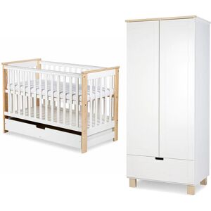 petitechambre.fr Chambre bebe scandinave KIWO (lit + armoire)   Pin