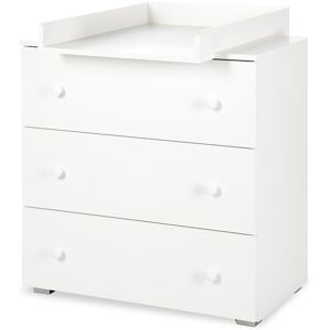 petitechambre.fr Commode avec plan a langer Paula   Blanc   Melamine