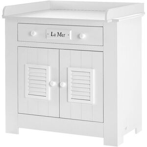 petitechambre.fr Commode bébé Plage en MDF   Blanc