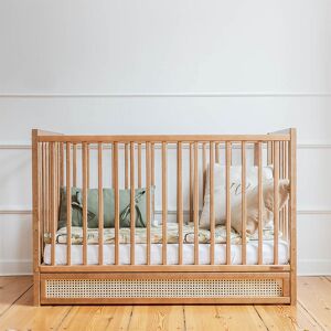 petitechambre.fr Lit bébé 120x60 BOHO noyer avec tiroir   Pin Massif