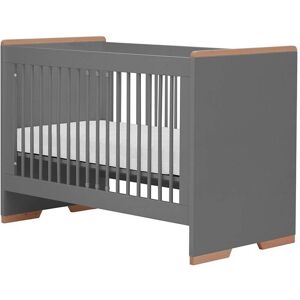 petitechambre.fr Lit bébé 120x60 Snap noir et bois