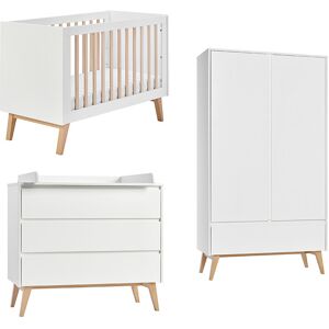 petitechambre.fr Chambre bébé complète lit bébé 120 ou 140 + commode à langer + armoire Swing - pinio