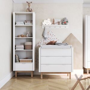 petitechambre.fr Commode de la collection Miloo avec 3 portes   Blanc   MDF