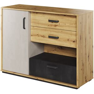 petitechambre.fr Commode QUBIC pour ado   Chene   Panneaux Stratifies