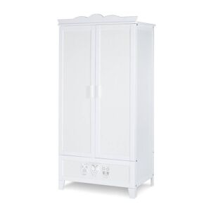 petitechambre.fr Armoire double Hibou   Blanc   MDF et mélaminé