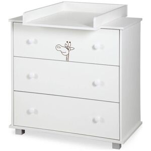 petitechambre.fr Commode à langer blanche Girafe   Mélaminé