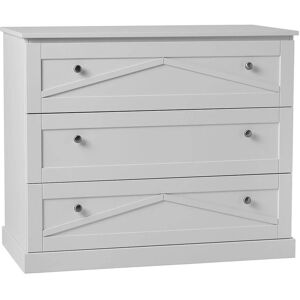 petitechambre.fr Commode 3 tiroirs blanche Marie   MDF