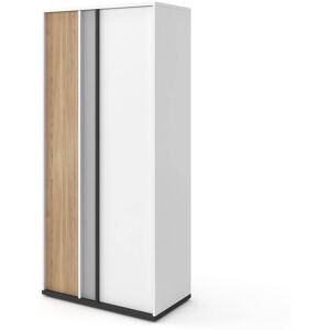 petitechambre.fr Armoire d'angle pour ado   Blanc   Panneaux Stratifiés