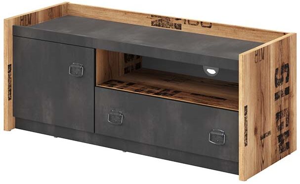 Meuble TV Fargo style industriel - Graphite Meuble TV Fargo style industriel - Graphite