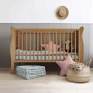 petitechambre.fr Lit bebe 140x70 Noble Cot Vintage couleur noyer   Pin Massif et MDF