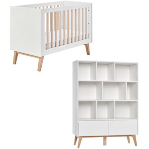 petitechambre.fr Lit bebe 120 ou 140 + bibliotheque pour chambre bebe Swing - pinio