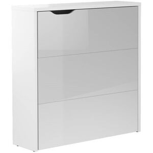 petitechambre.fr Petit bureau mural pliant blanc WORK CONCEPT SLIM   Panneaux Stratifies