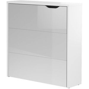 petitechambre.fr Petit bureau mural pliant blanc WORK CONCEPT SLIM   Panneaux Stratifiés