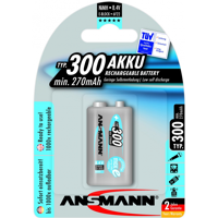 Ansmann Pile rechargeable accu 6LR61 PP3 9V 300mAH