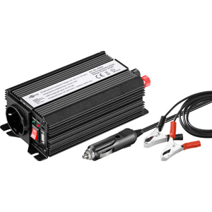 PB Convertisseur de tension 12V-300W avec prise allume-cigare et pinces