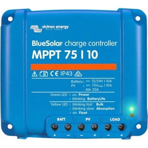 Victron Régulateur bluetooth MPPT75/10  Entrée 75V Sortie 12/24v 10A