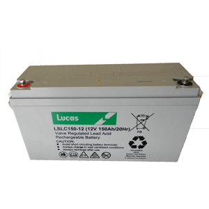 Lucas Batterie Plomb Etanche Stationnaire et Cyclage Lucas VRLA AGM  LSLC150-12 12V 150Ah.