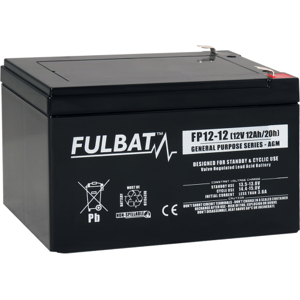 fulbat Batterie FULBAT  AGM  plomb Etanche FP12-12 (T2) 12 volts  12 Amps