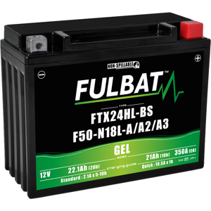 FULBAT Batterie Fulbat GEL SLA F50-N18L-A3 / FTX24HL-BS GEL 12V 21AH 350 AMPS  205x87x162  + Droite