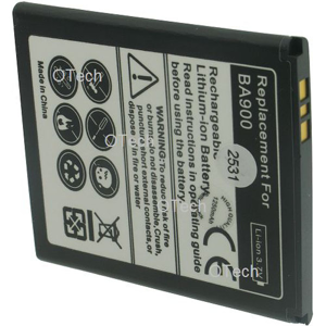 Otech Batterie de téléphone portable pour SONY BA900 3.7V Li-Ion 1250mAh