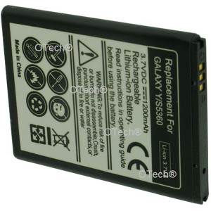 Otech Batterie de téléphone portable pour SAMSUNG GALAXY Y / S5360 3.7V Li-Ion 1200mAh