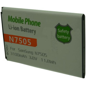 Otech Batterie de téléphone portable pour SAMSUNG N7505 3.7V Li-Ion 3100mAh