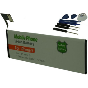 Otech Batterie de téléphone portable pour iPhone 5  3.7V Li-Ion 1500mAh avec outils